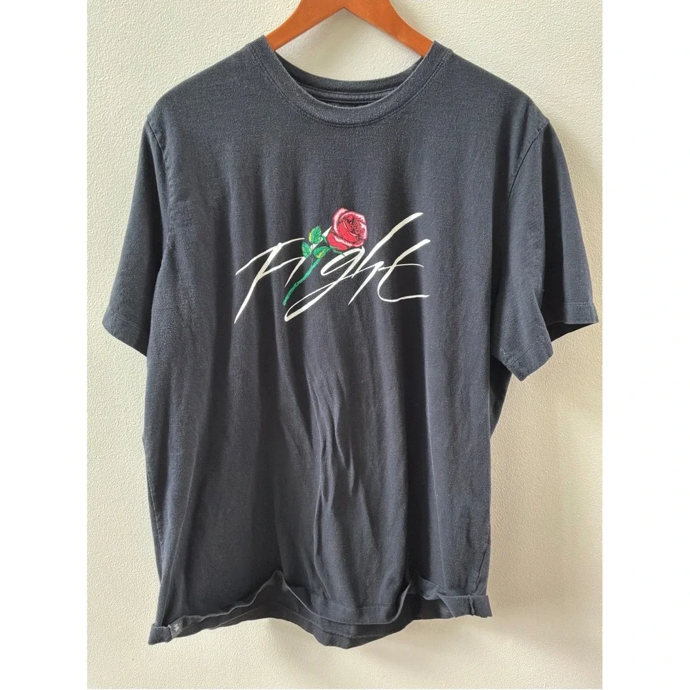 Jordan Flight Rose Sorry For Your Loss Tour Portland 1992 Black T-Shirt Mens XL